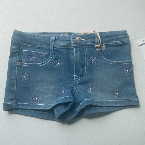 3/$12 Wallflower jean short  bead like accent flower jean short boho girls 5 - Picture 16 of 16